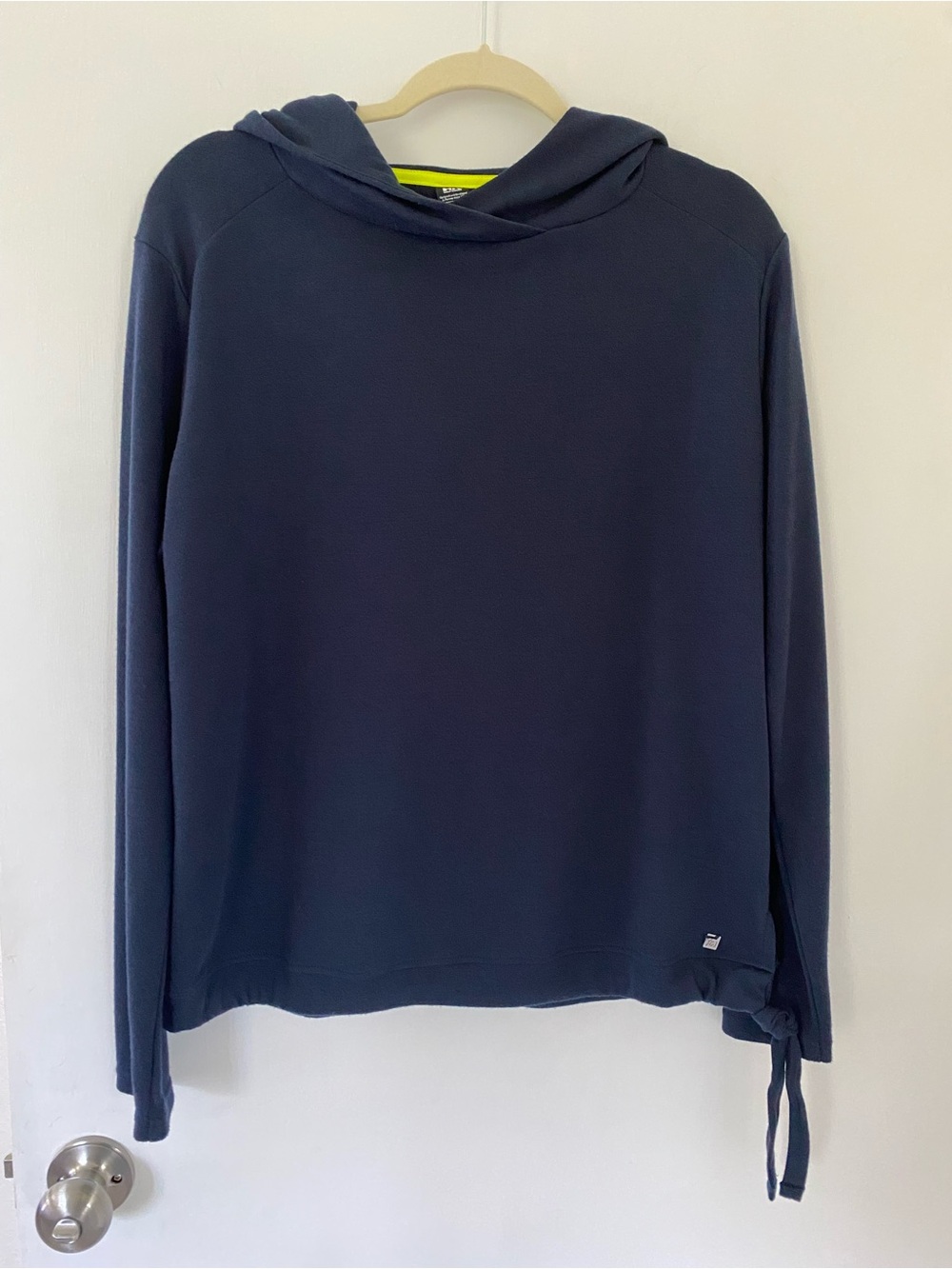 Helly Hansen Navy Crewneck Hoodie Sweatshirt Tie-waist Large